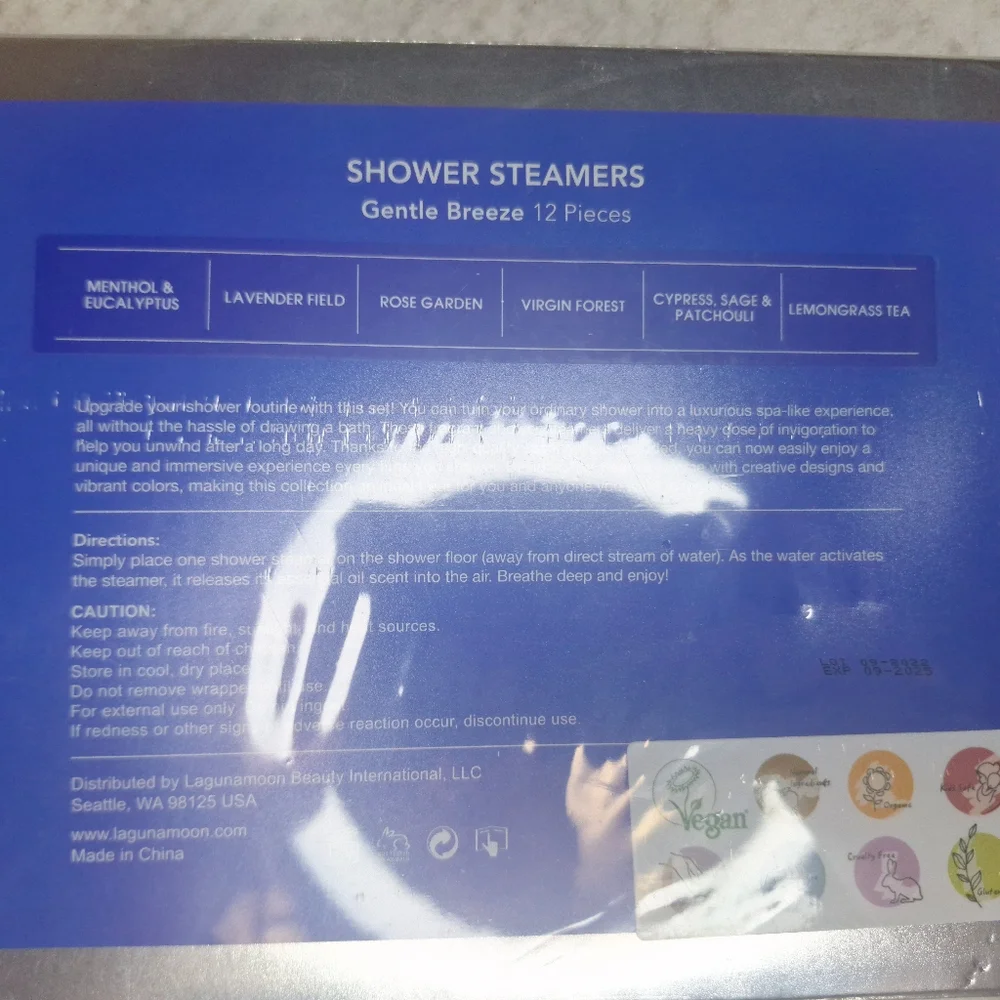 Laguna Moon Shower Steamers Individual Wrapped 12 Piece Gentle Breeze - Picture 8 of 8